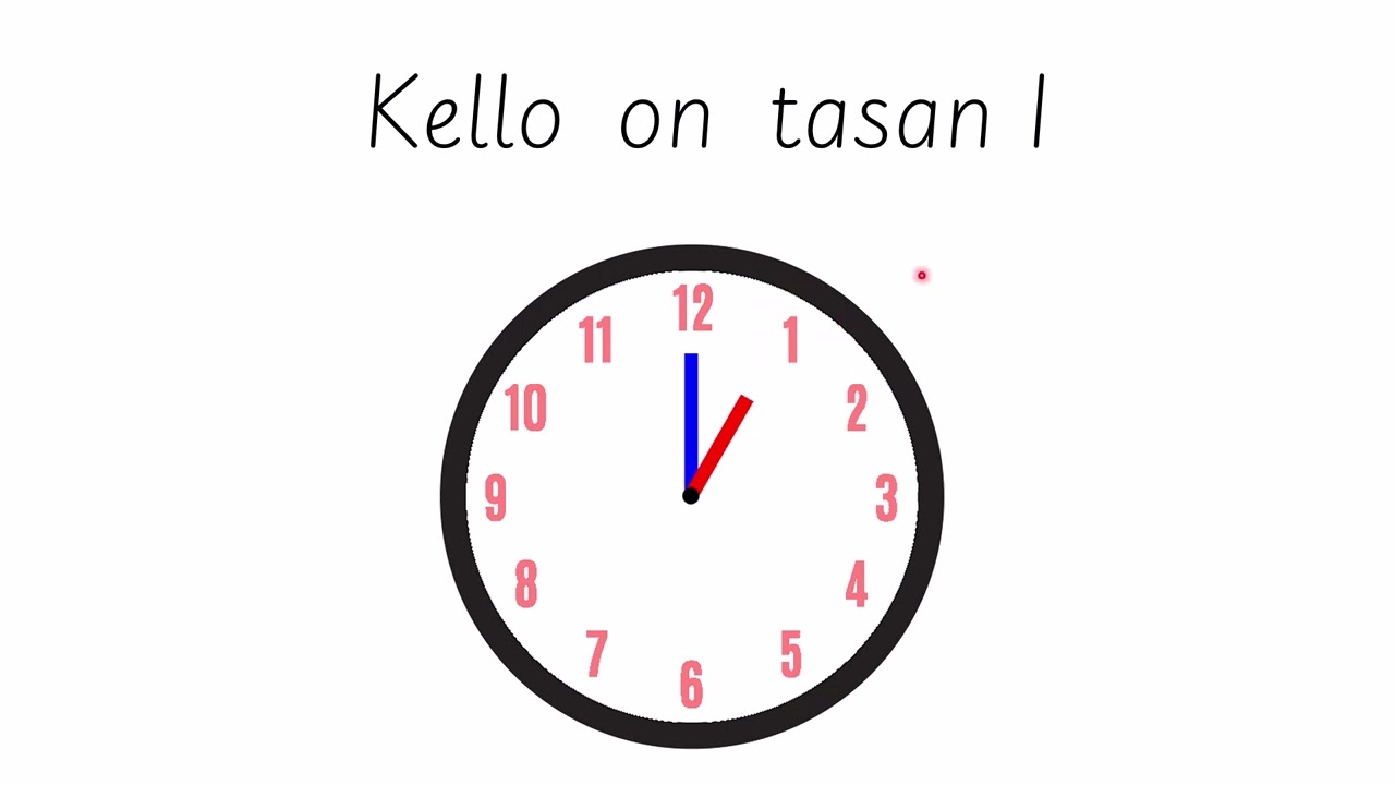 Kello on tasan