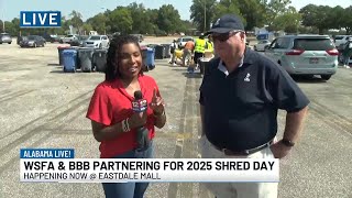 WSFA & the Better Business Bureau partnered for "2025 Shred Day"
