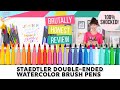 Honest Review of the Staedtler Double-Ended Watercolor Brush Pens (What's That Pen?)