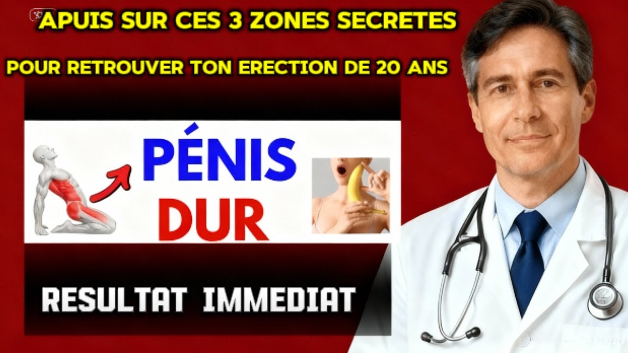 appuyez sur ces 3 points pour retrouver votre éréction de 20 ans