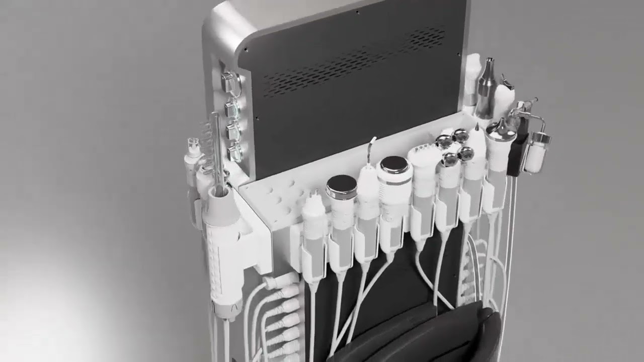 Combina Cosmetica Hidrafacial cu 17 functii pentru Curatare Faciala, Antiaging, Reintinerire, Liftin