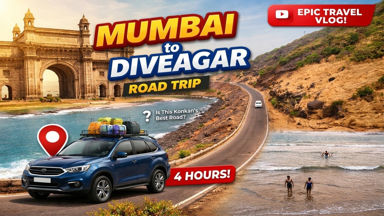 Mumbai to Diveagar in 4 Hours | Is This Konkan's Best Road?