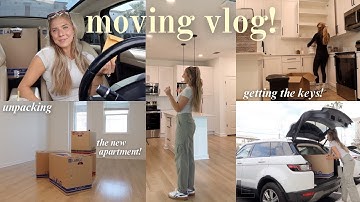 MOVING VLOG part 2! Getting the KEYS, my new florida apartment + lots of packing & unpacking!