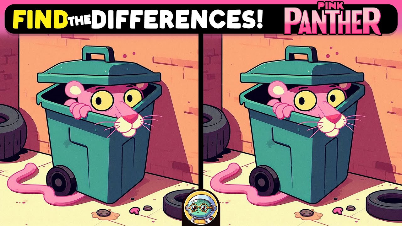 🧩 Spot 3 Differences | Pink Panther Edition 💞🔍