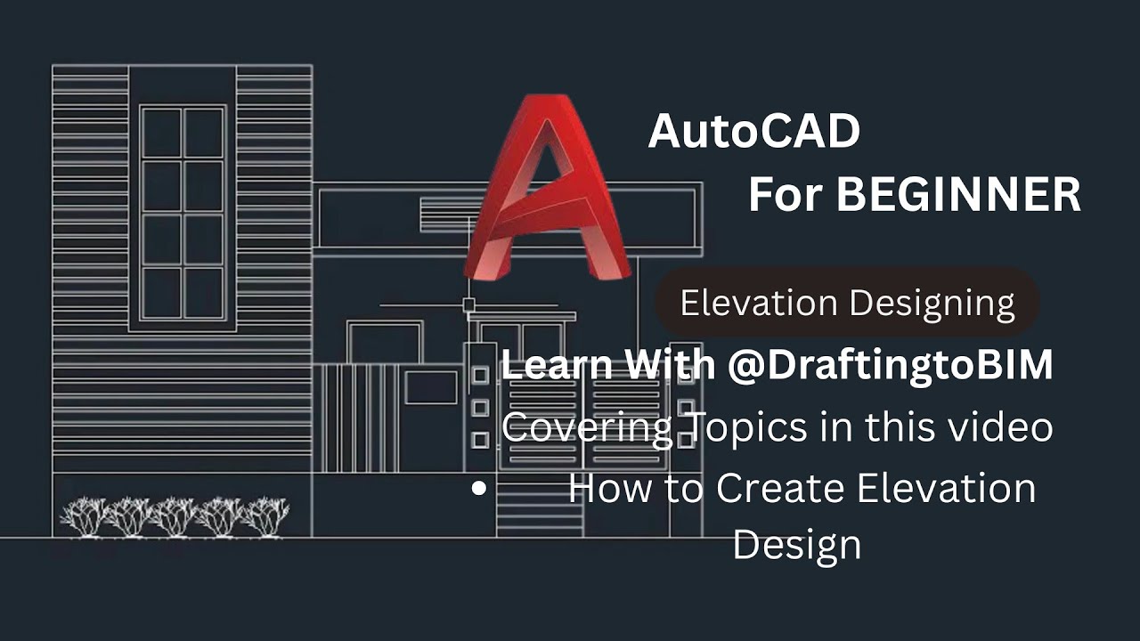 How to Create a Design in Elevation #autocad - YouTube
