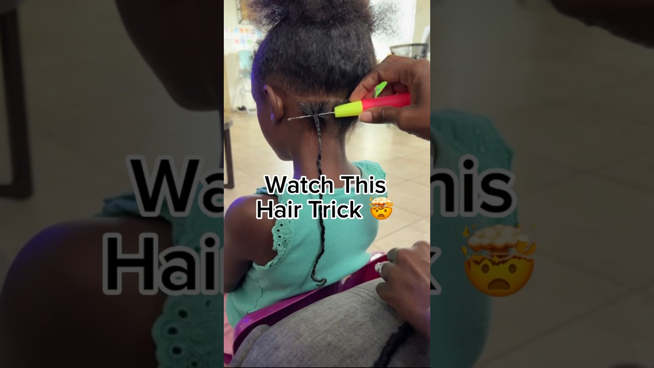 Have you tried this?? 😧 #cutehairstyle #naturalhair #toddlerhairstyle #hair #blackgirlhairstyles