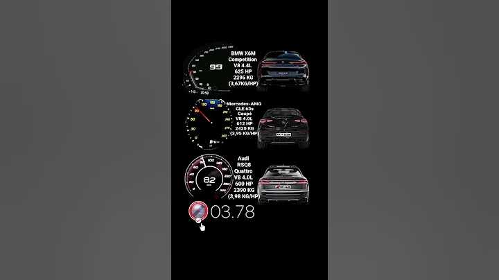 BMW X6M Competition vs Mercedes AMG GLE 63 S Coupé vs Audi RS Q8 #acceleration #vmaxgermany - 天天要聞