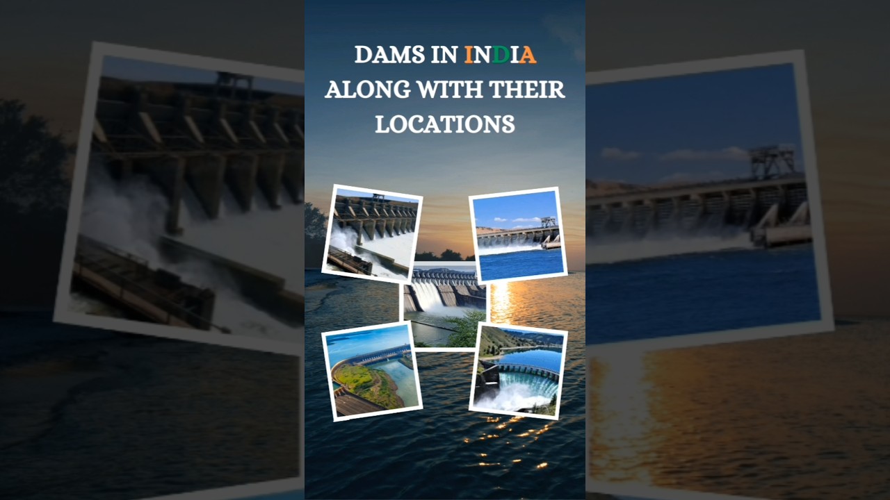Discover India's magnificent dams and their stunning locations! 🌊🏞️ ..