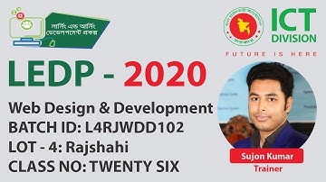 LEDP - 2020 || Web Design and Development || class - 26 || WordPress Ecommerce Website