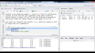 One-sample t-tests in R