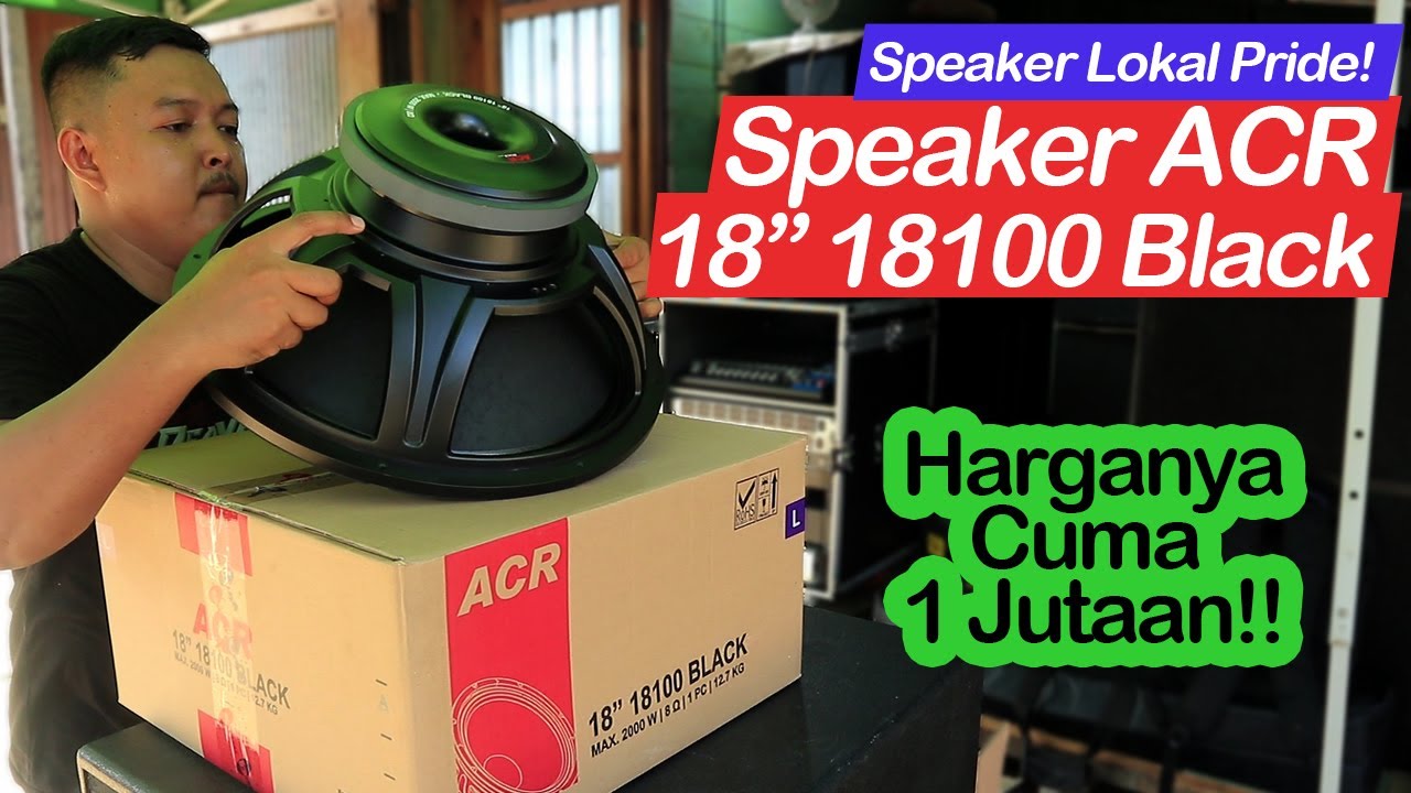 Tes RTA & Cek Sound ACR 18100 Black: Speaker Lokal dengan Bass Mantap!