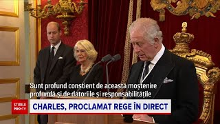 Proclamarea regelui Charles al III-lea, însoţită de un ritual vechi de secole