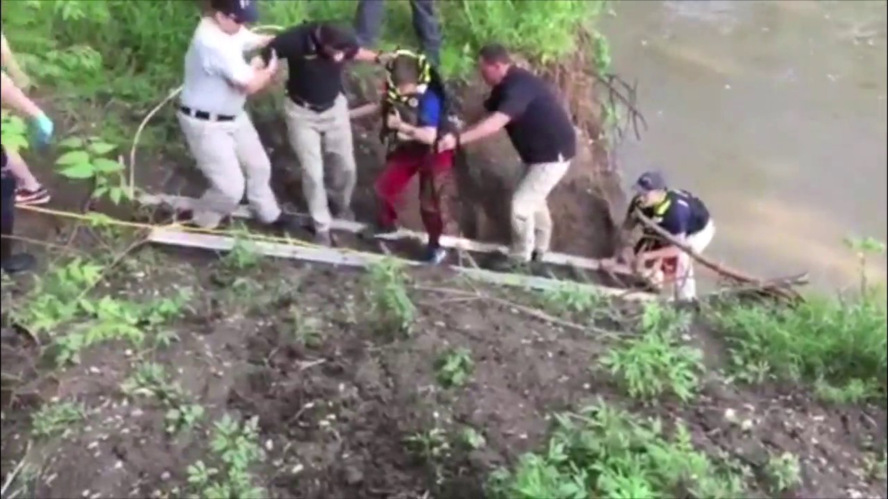 Boy rescued from river in Oklahoma YouTube