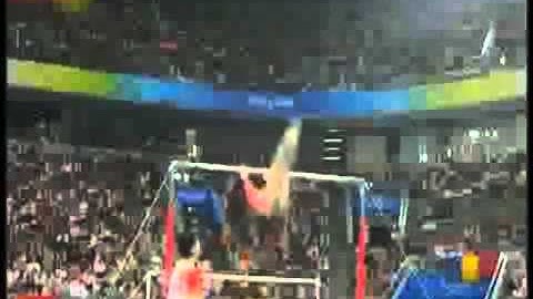 Uneven Bars Full Twisting Double Back Salto Tucked Dismount Gymnastics Video
