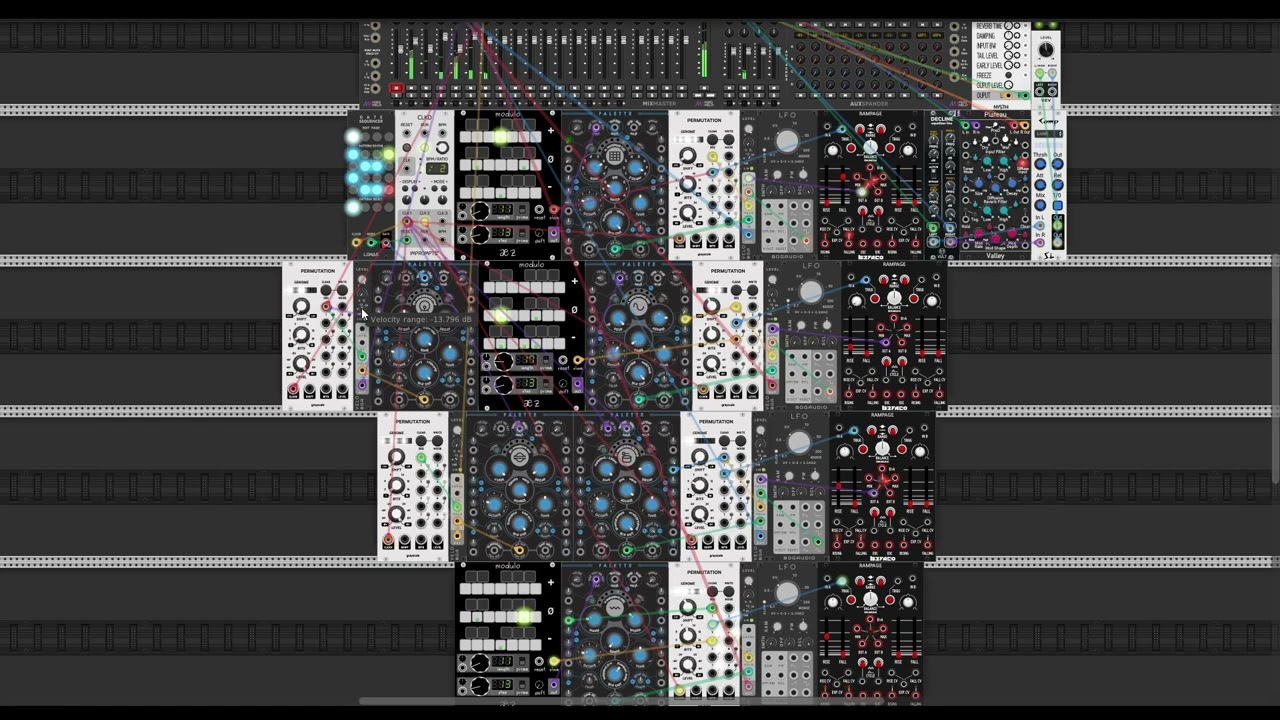 Randomizing Velocity in VCV Rack with Permutation and Bogaudio VELO | Patch