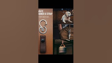 KeyUnity KS03 Leather Pendant with Quick Release #keyunity #edc #titanium #keyrings #KU #carabiner