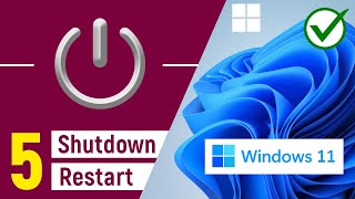 ✅ 5 ways to shutdown, turn off or restart windows 11 pc/laptop