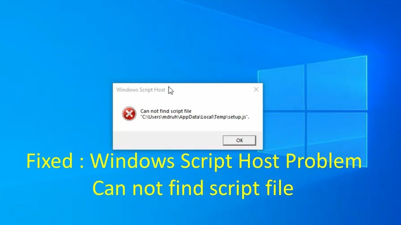 Windows cannot find. Windows script host. WSH. Can not find script file "c:\Wnindows\system32\c". Windows script host что это виндовс 10.