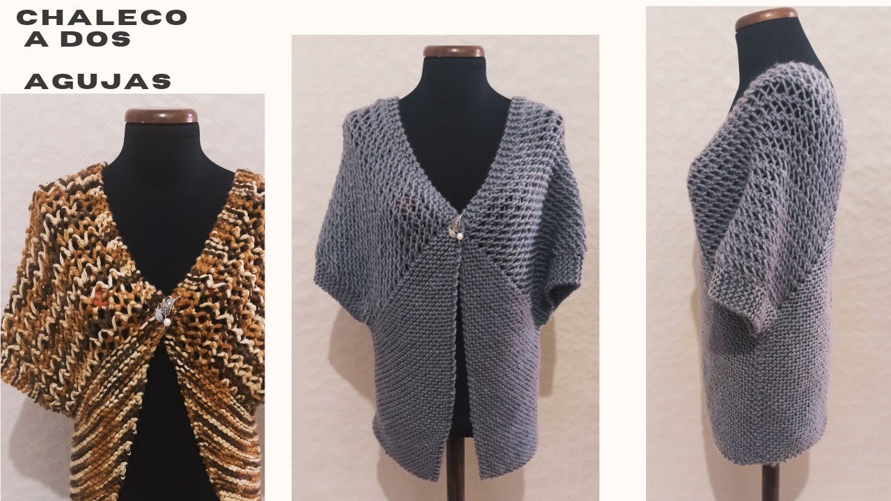 CHALECO A DOS AGUJAS