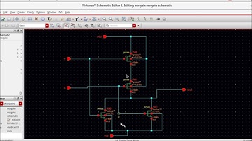 NOR Gate simulation using Cadence Virtuoso tool.