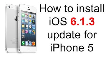 How to install iOS 6.1.3 update on iPhone 5