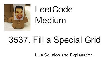 3537. Fill a Special Grid (Leetcode Medium)
