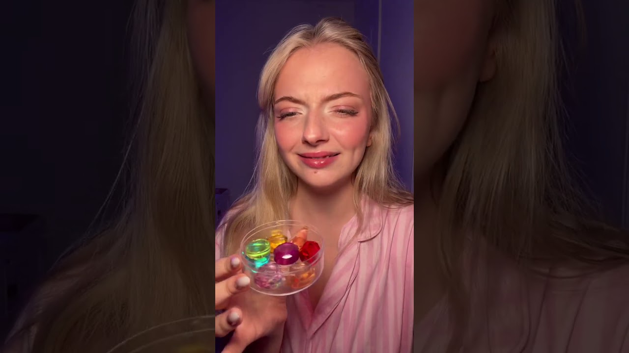 trying EDIBLE GEMS💎✨ #ediblegems #candy #asmr #mukbang #tastetest