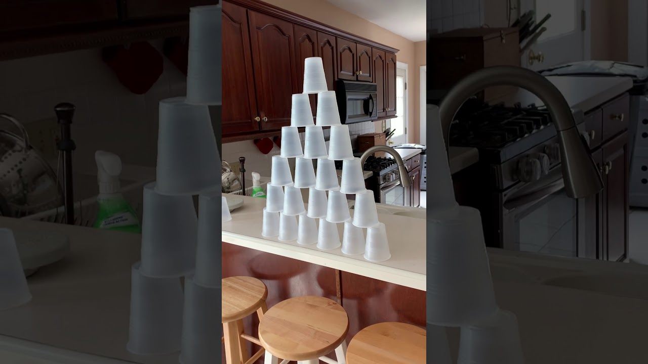 Cup stacking - YouTube