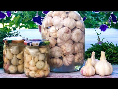 Солим и маринуем чеснок на зиму 2 вкусных рецепта!