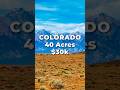 40 فدان ا من أراضي كولورادو للبيع مع إطلالات على الطاقة والجبل LANDIO