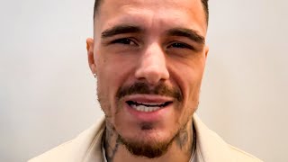 George Kambosos REACTS to Lomachenko SEPARATION after LONG FIRST FACE OFF \& REVEALS WHAT HE SAW