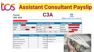 Tcs Assistant Consultant C3A Salary Slip 9 LPA | Tcs Hikes  #itjobs #tcs #freshers #digital  #java