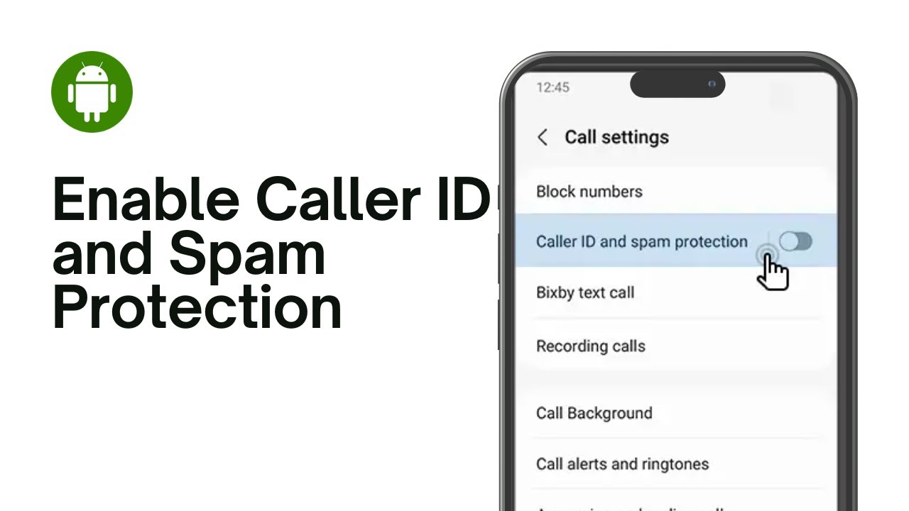 How to Enable Caller ID and Spam Protection in Android - YouTube