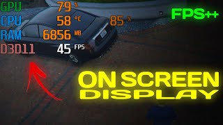 How To Display FPS, Temperature, CPU-GPU Usage In Any Game (FPS Overlay Guide)