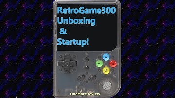 RG300 / RetroGame 300 Unboxing & Startup - OneMoreReview