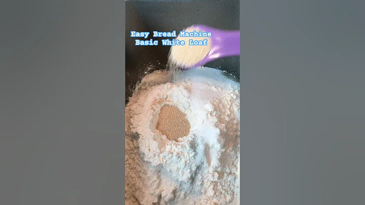 Easy Bread Maker Machine White Yeast Bread Loaf 🍞 #recipe