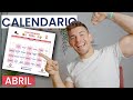 CALENDARIO RUTINAS Abril GRATIS + Novedades y Progreso del CANAL