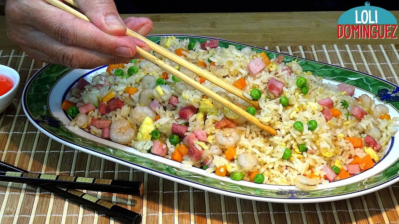 Cómo se hace arroz tres delicias