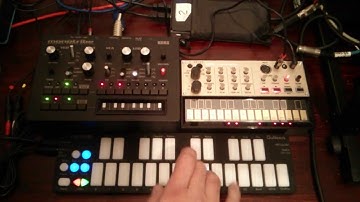 QuNexus with Korg Monotribe and Volca Keys Demo