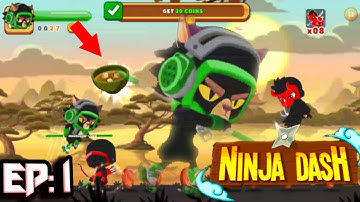 Ninja Dash Run| World 1 Shoji Lake Level 1-8| Android Gameplay Walkthrough Part-1|