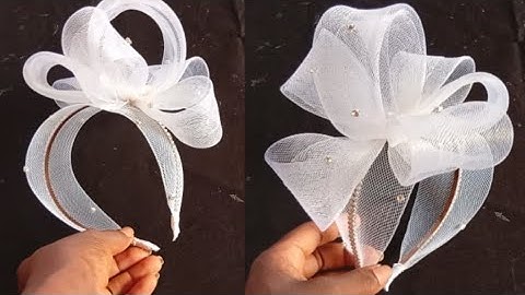 HOW TO MAKE CRINOLINE FASCINATOR HEADBAND // Beginners friendly fascinator hat tutorial