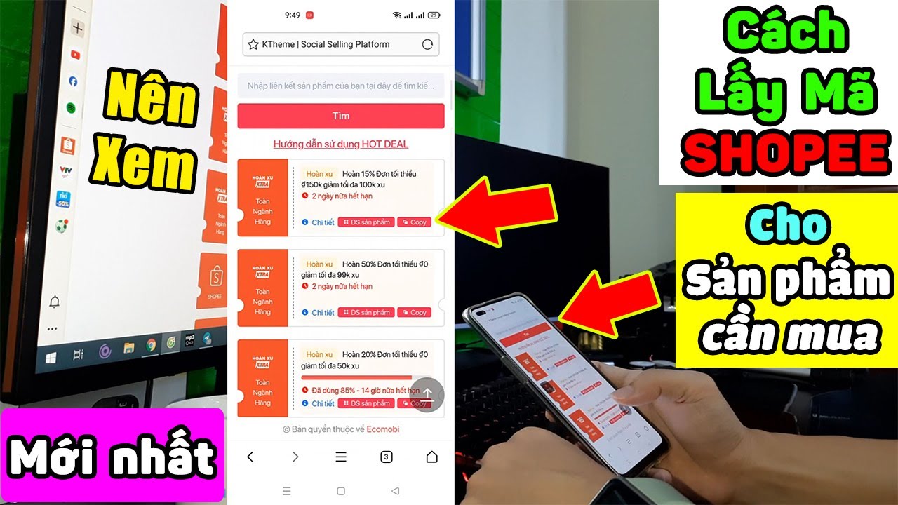 Hướng dẫn lấy MÃ GIẢM GIÁ SHOPEE cho sản phẩm bạn cần mua