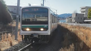 E501系基本K701編成10両 普通いわき行き 大津港～泉間前面展望 土休日2022年3月改正ダイヤにて撮影
