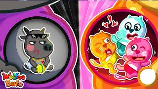 Don't Feel Lonely! Only Child vs Triplets! 👶 Funny Cartoons for Kids | Wolfoo & Bufo