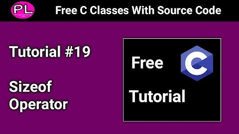 Size of operator in c programming | Free C Programming Tutorial | How to know Size of datatype in C