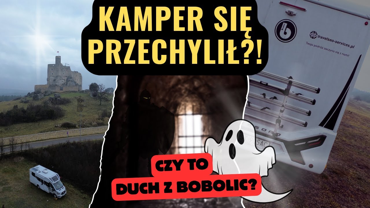 Kamper się PRZECHYLIŁ?! Duchy na zamku Bobolice i ognisko w mikołajki!
