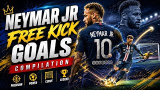 Neymar Jr Free Kick Goals Compilation 🔥