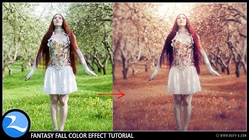 Fantasy Fall Color Effects - Photoshop Tutorial