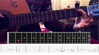 Gipsy Kings - Amor Mio  Solo Guitar lesson tab Resimi