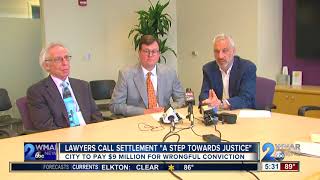 Baltimore City agrees to pay $9M settlement after man wrongfully convicted of murder
